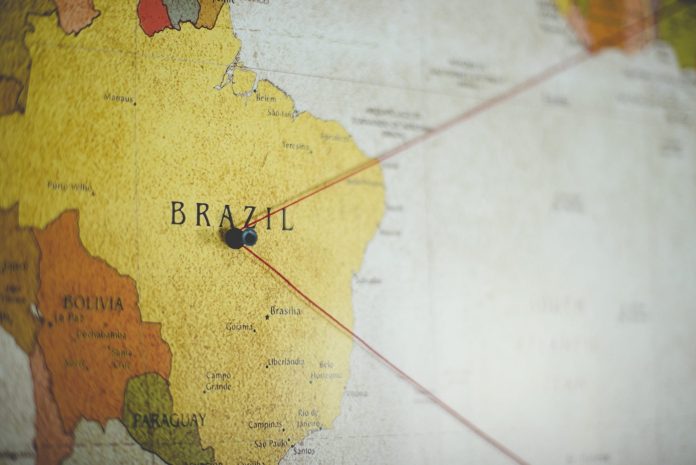 closeup-shot-black-pin-brazil-country-map